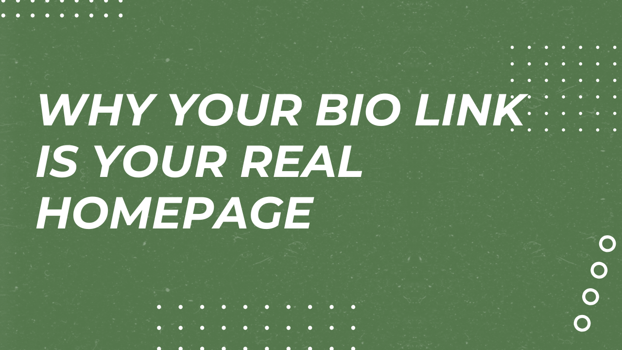 Why Your Bio Link Is Your Real Homepage